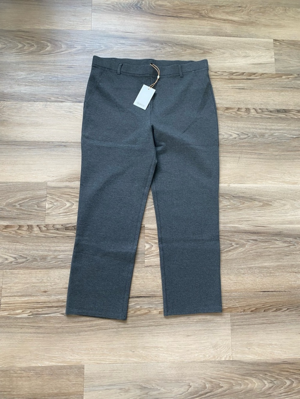 New Quince Ultra stretch Ponte women’s straight XL-petite Charcoal Dress Pants -
